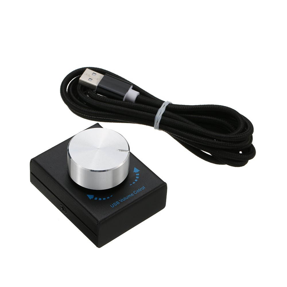 USB Volume Control Computer Speaker Audio Volume Controller Adjuster with One Key Mute Function