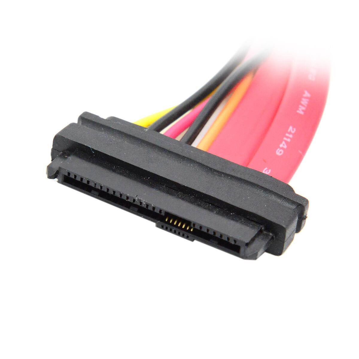 SAS 29Pin SFF-8482 Male to Female Extension Data Cable for Hard Drive Disk HDD 0.5m