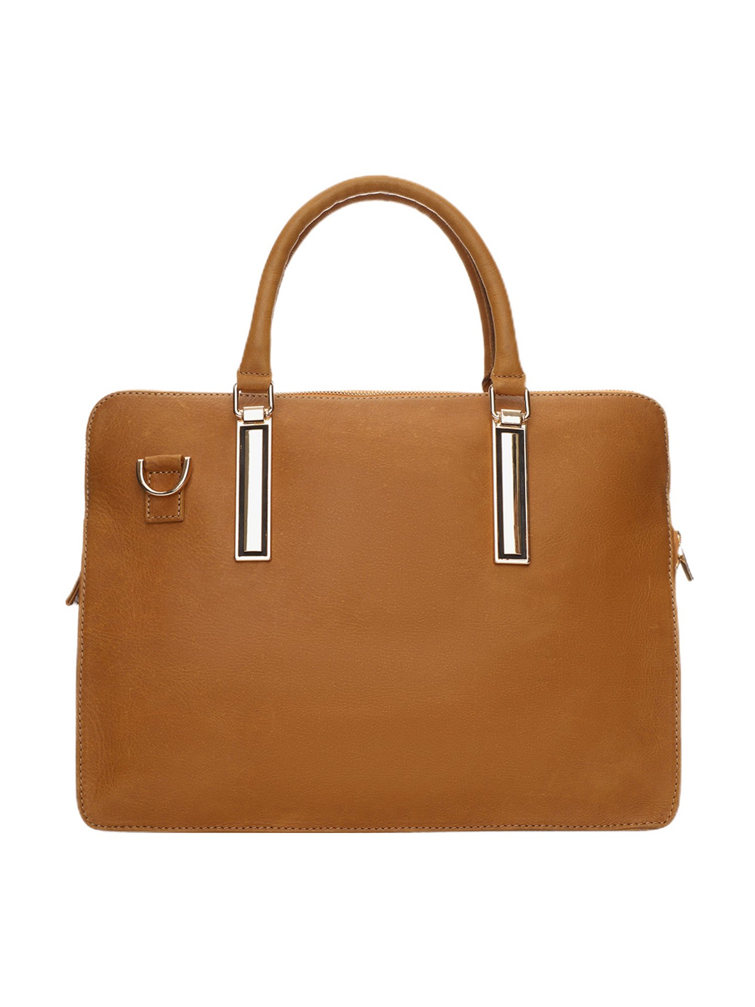 PELLE LUXUR Tan Medium Messenger Bag