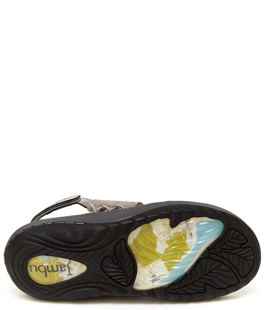 Jambu Alba Leather Banded Wedge Sandals