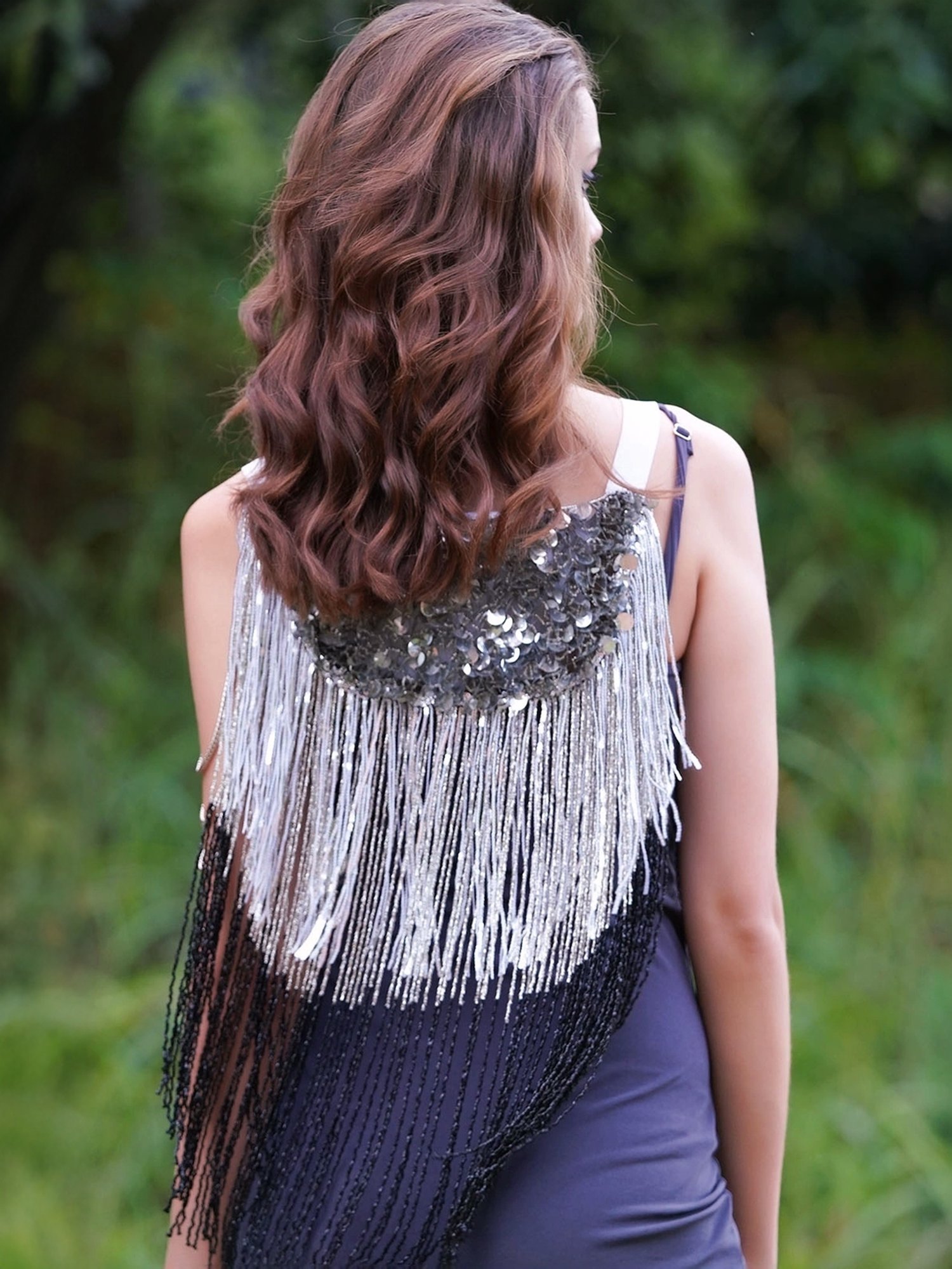 Odette Grey Embellished Fancy Short Cape