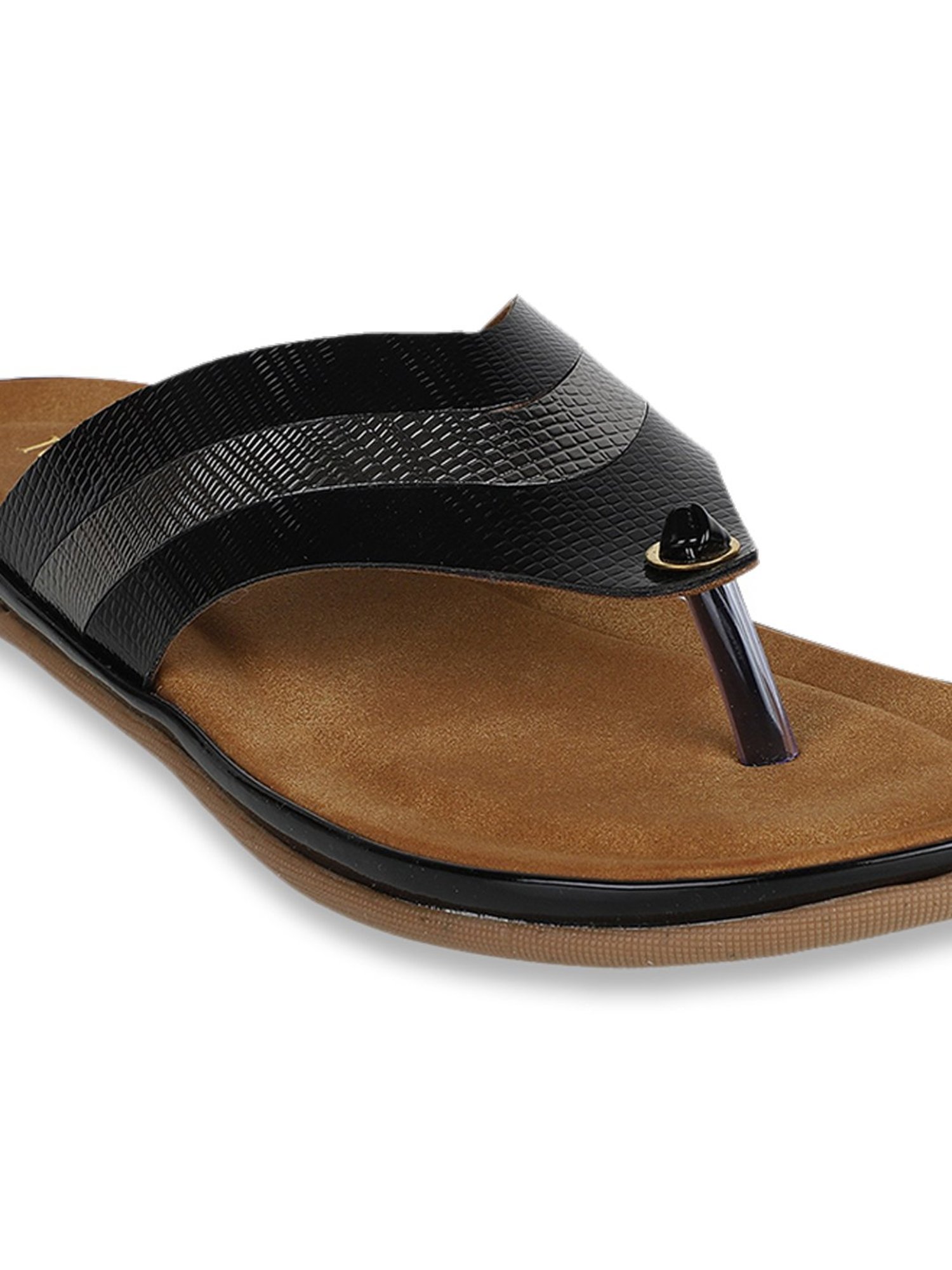 Iconics Women's Black Thong Sandals