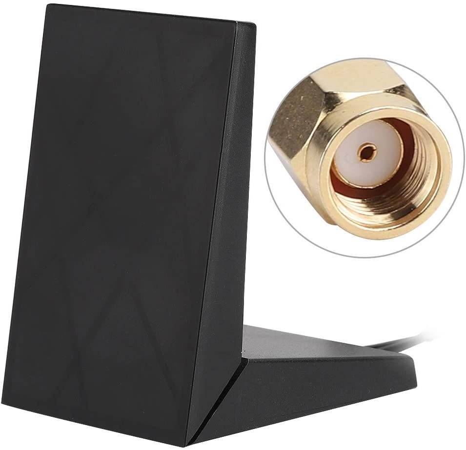 ASHATA 8dBi 2.4GHz 5GHz Dual Band WiFi Antenna Dual RP-SMA Connector Wireless Network Cards Extension Cord for Asus Linksys Router