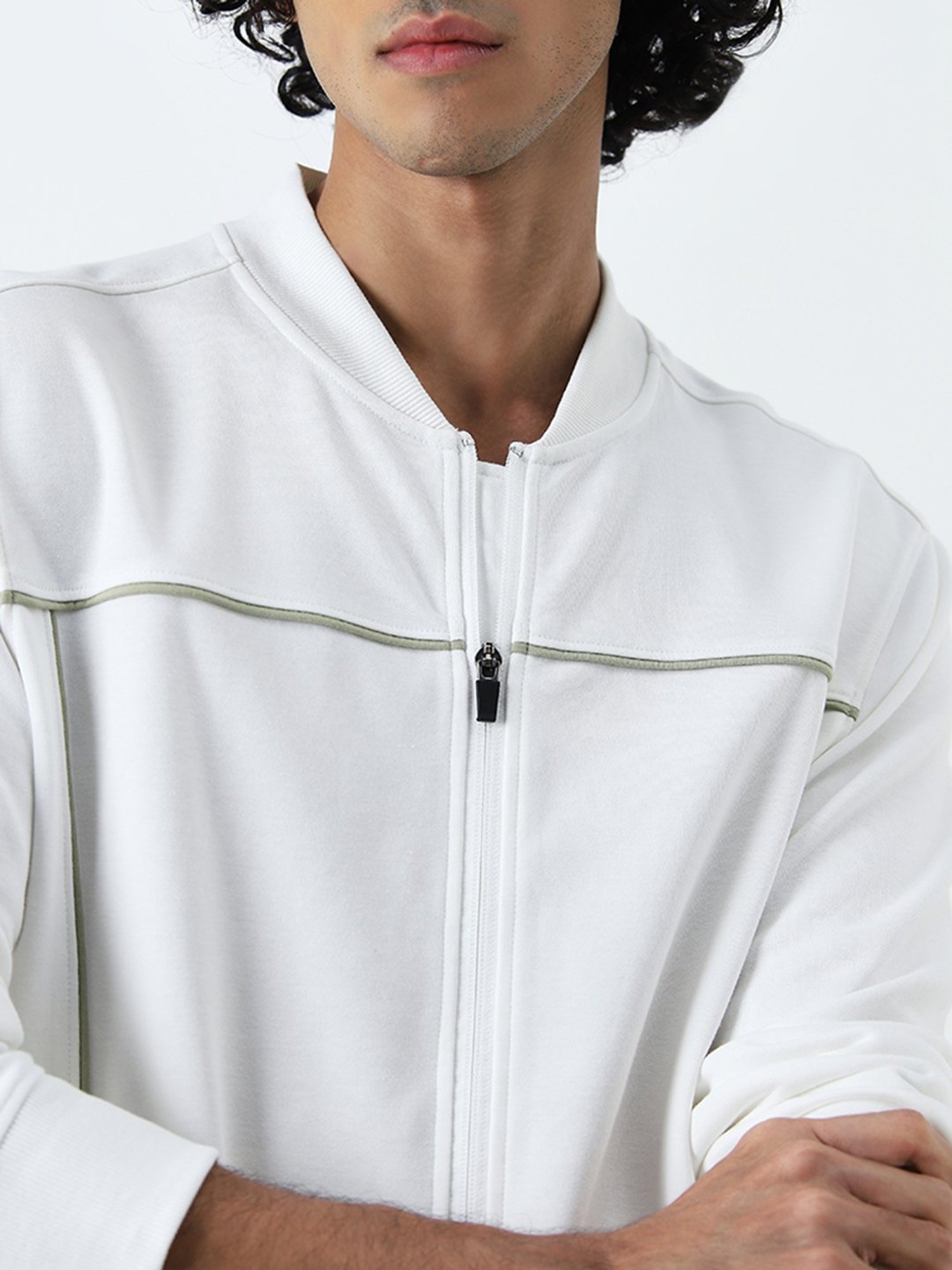 Slowave Teal Regular Fit Sports Hooded Jacket