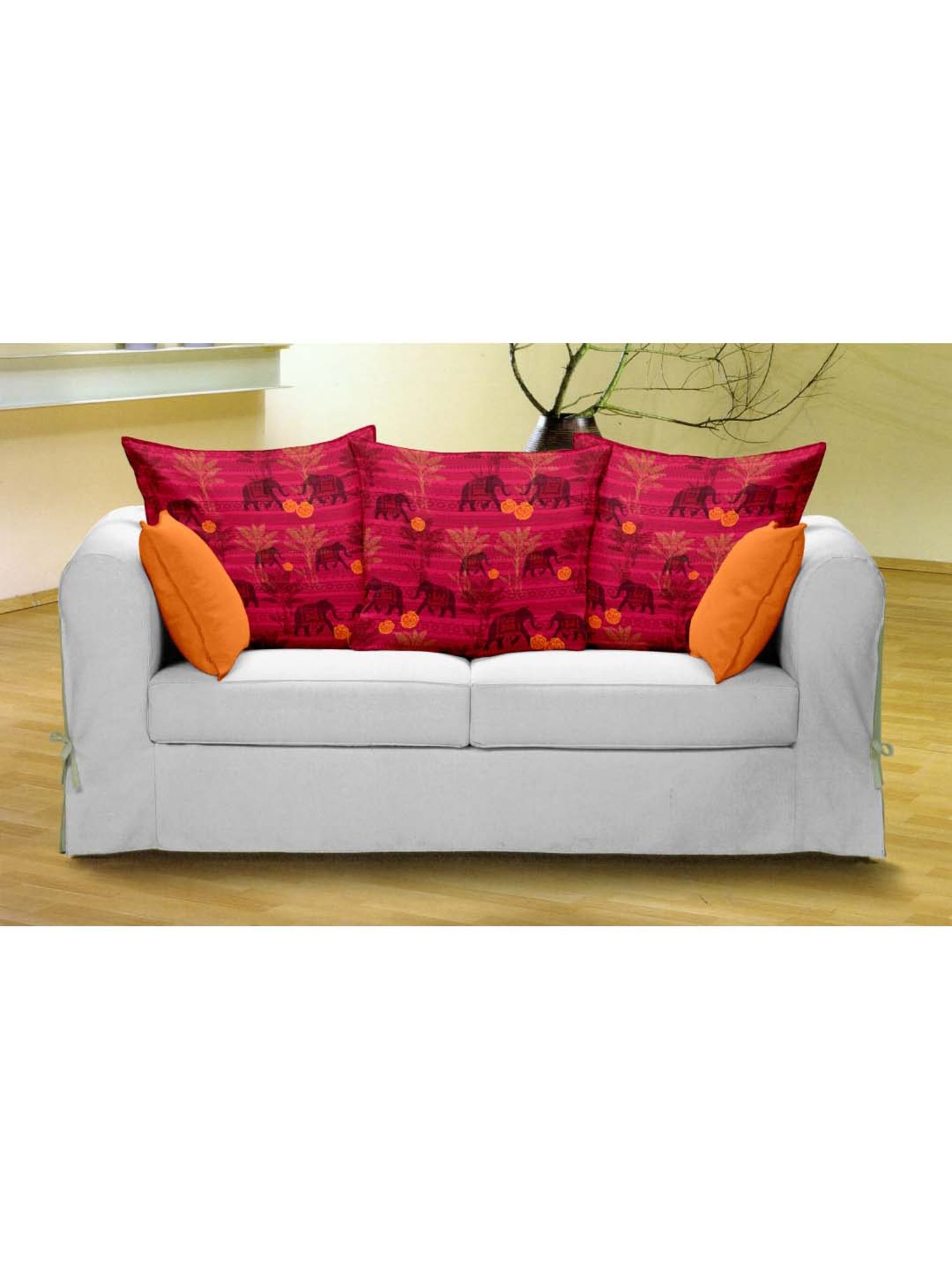 BIANCA Soft-Touch Digitally Printed Cushion Cover [Hidden Zipper On Side] -3pc 16 X16 set