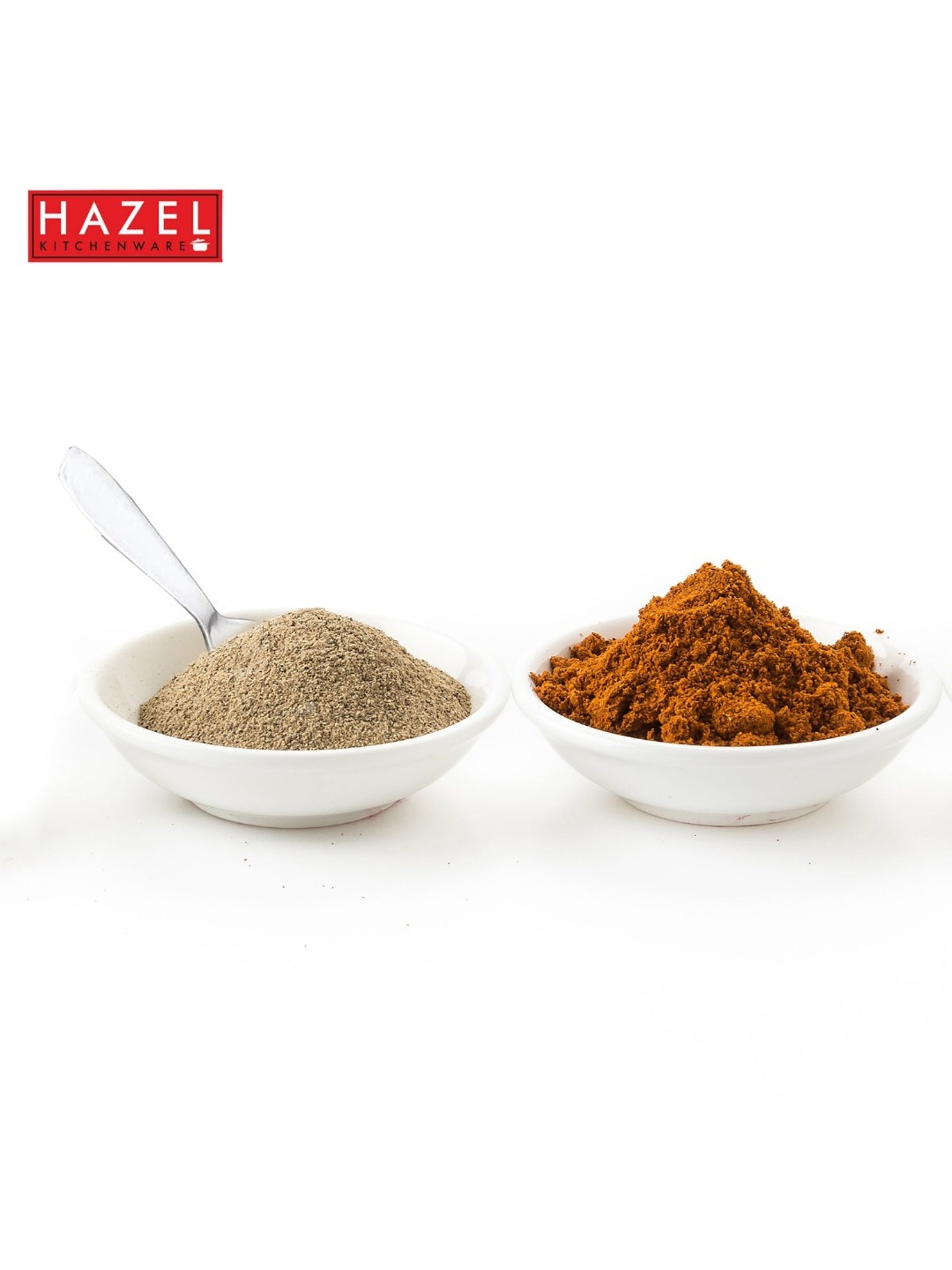 HAZEL Silver Stainless Steel Spice Box Mini Spoons - Set of 6