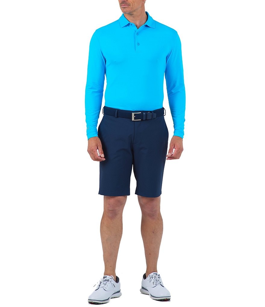 IBKUL Long-Sleeve Ice Fil&reg; Polo Shirt
