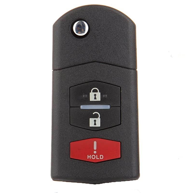 Replacement Keyless Entry Remote Control Car Key Fob 1 X 3 Buttons Replacement for M azda Series BGBX1T478SKE125-01