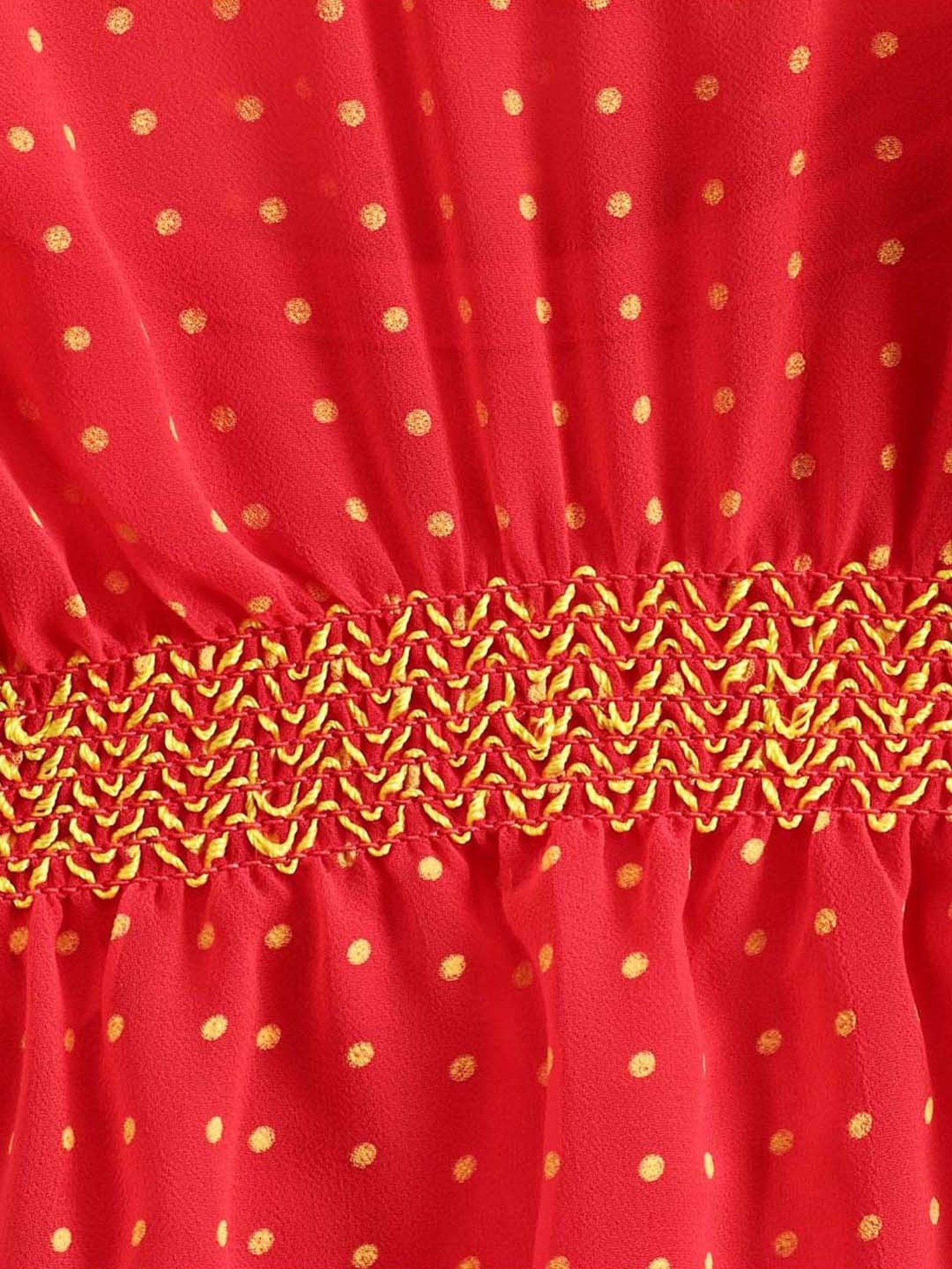 TWISHA Kids Coral & Yellow Printed Top Set