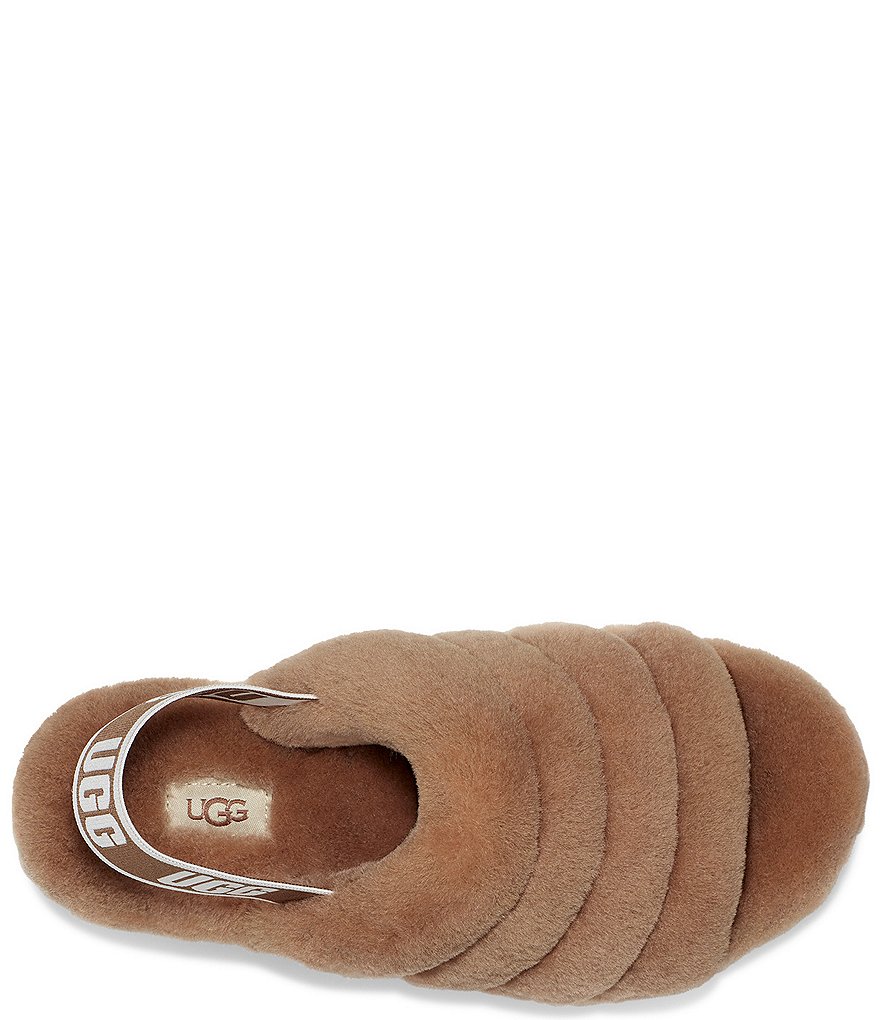 UGG&reg; Logo Fluff Yeah Fur Slides