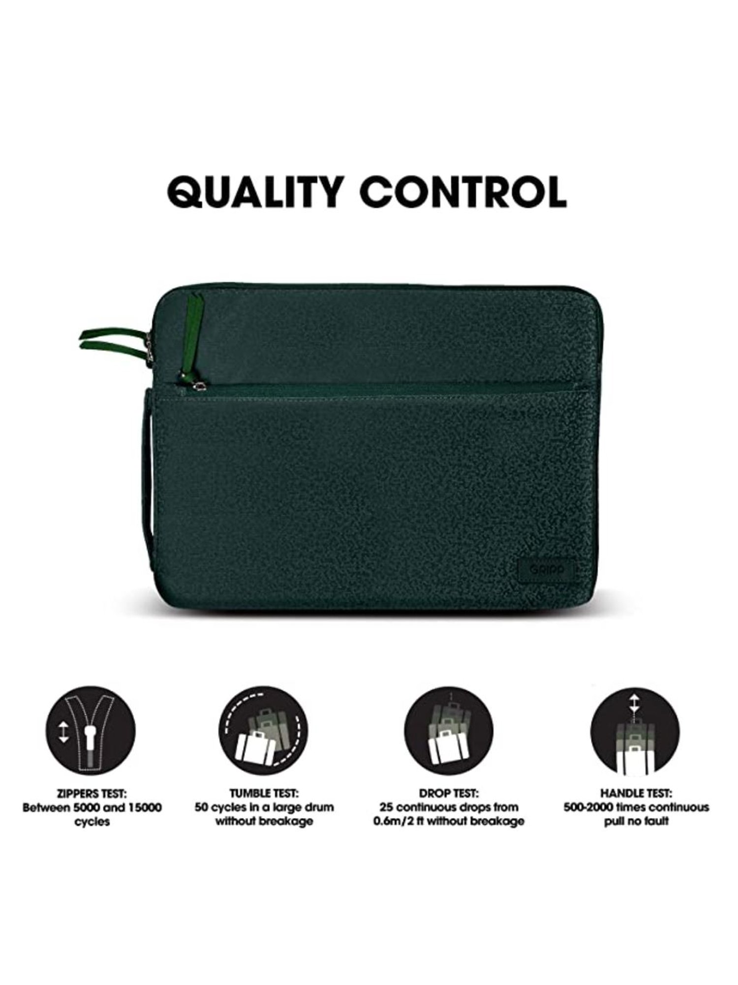 GRIPP Cello Laptop Sleeve Case Cover for MacBook 13.3 inches (Green)