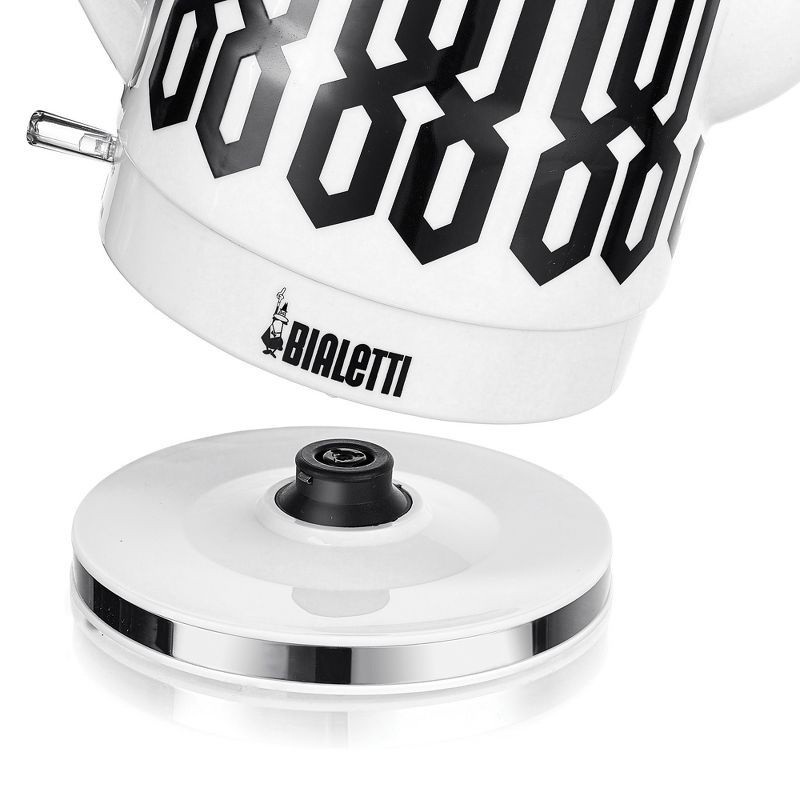 Bialetti 1.5 Liter 1350 Watt Ceramic Cordless Electric Kettle, Trellis Pattern