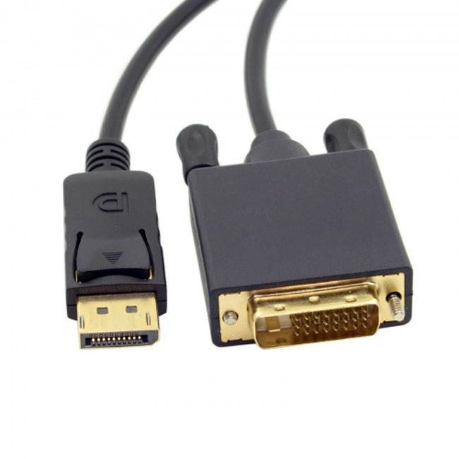 Jimier DisplayPort DP Male to DVI Male Single Link Video Cable 6ft 1.8m for DVI monitor DP-029-1.8M