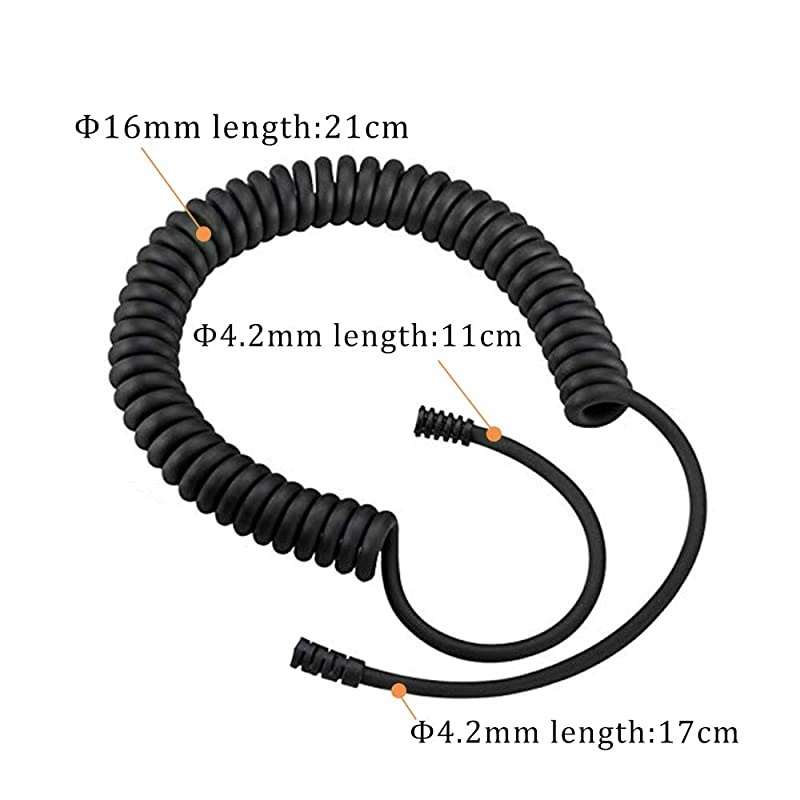 Shoulder Mic Waterproof Handheld Speaking Microphone 2 Pin Radio Mic with PTT for Baofung Kenwood TYT HYT 2 Way Radio Retevis Walkie Talkie Speaker Mic