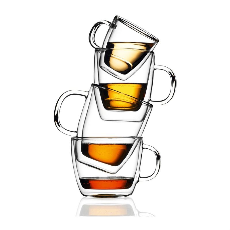 Bodum Bistro 2pk 10oz Double Wall Glass Mugs