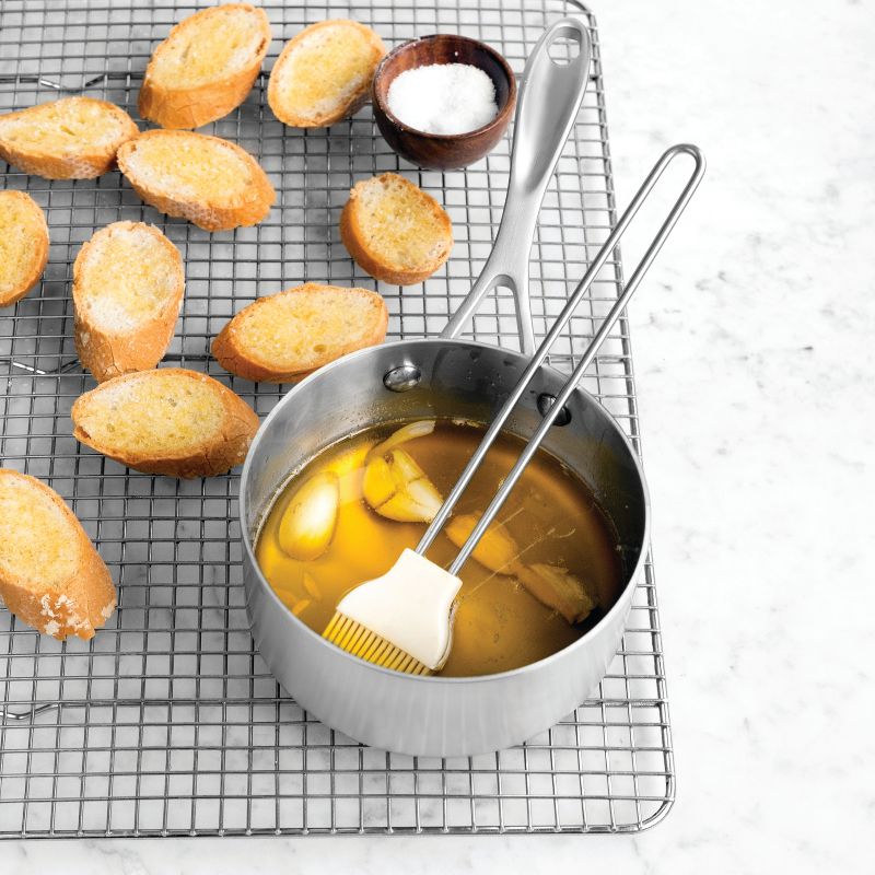 American Kitchen Cookware Premium Stainless Steel Covered 1 Quart Saucepan