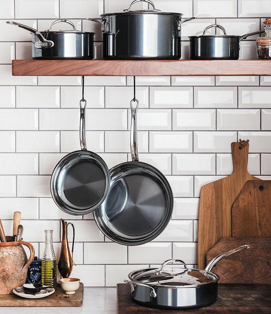 Hestan NanoBond Titanium Stainless Steel Essential Cookware, 10-Piece