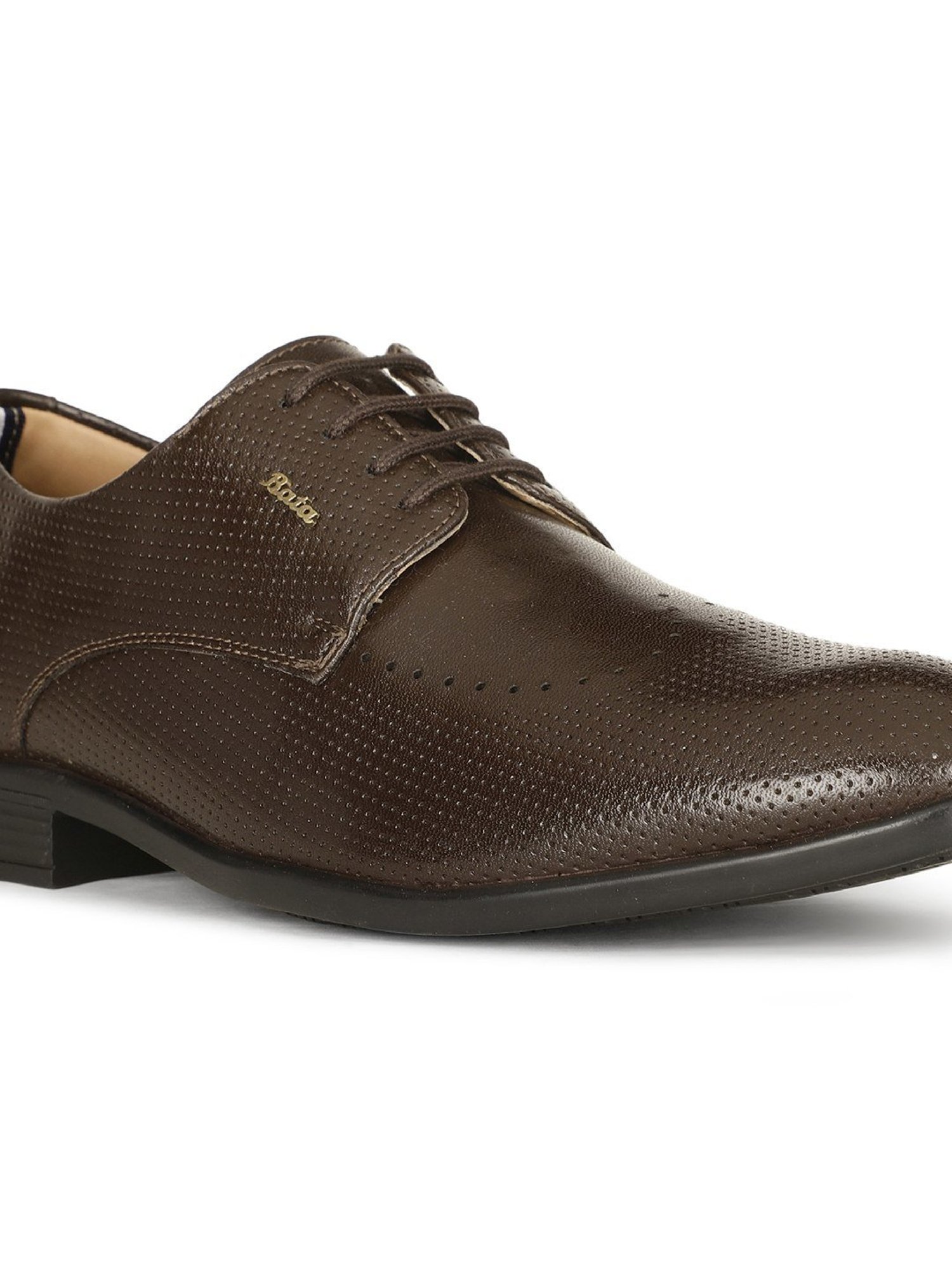 Bata Men's Brown Derby Shoes