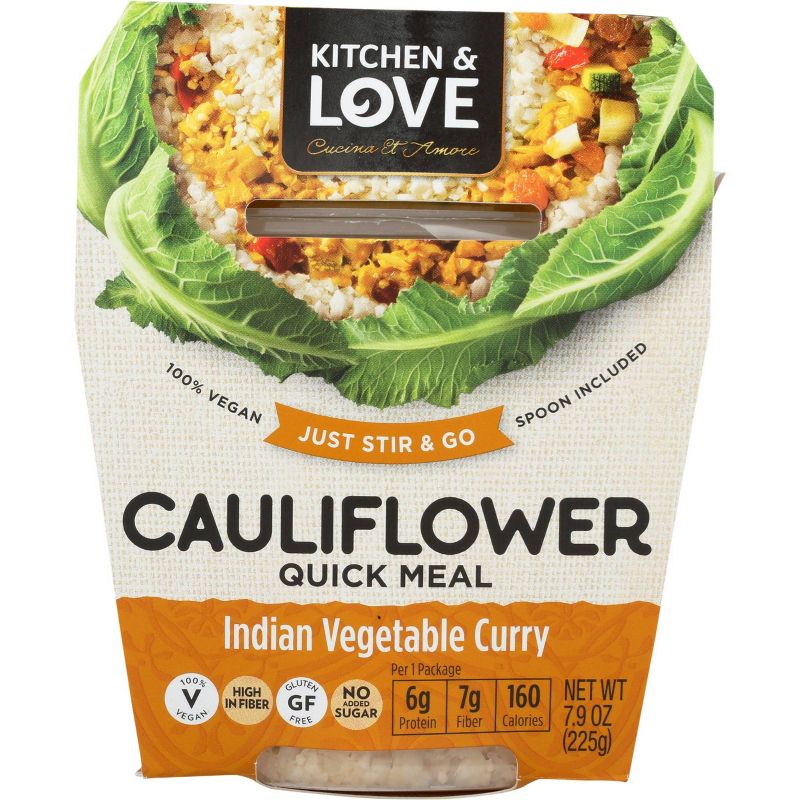 Cucina & Amore Cauliflower Indian Vegetable Curry Quick Meal - 7.9oz