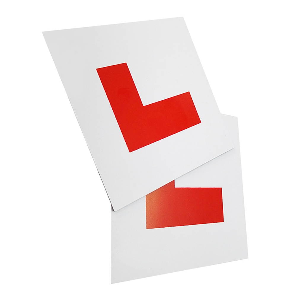 2Pcs Magnetic Learner L Plates Motorcycle Car Sticker Magnetic L Plates Learner Driver Plates