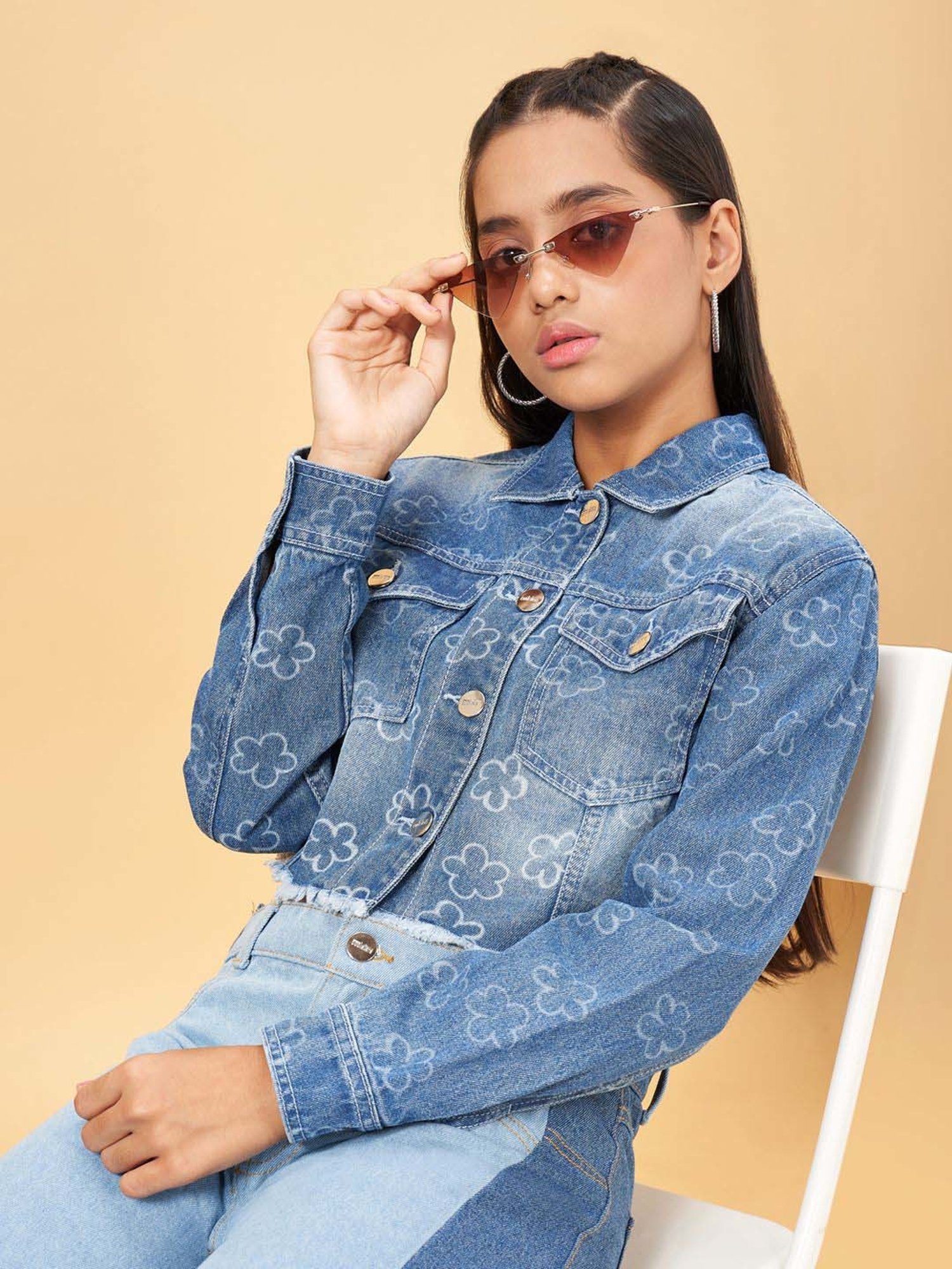 Coolsters by Pantaloons Kids Blue Cotton Printed Full Sleeves Jacket