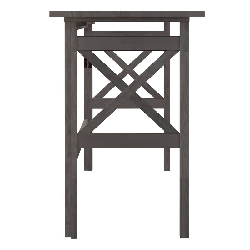 Xander Foldable Desk Oyster Gray - Winsome
