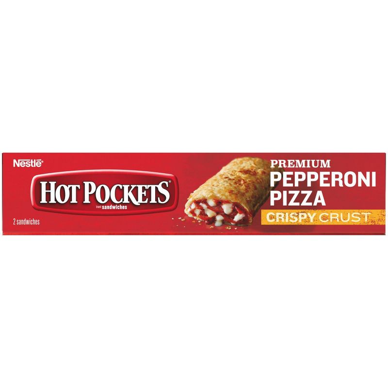 Hot Pockets Garlic Buttery Crust Frozen Pepperoni Pizza - 9oz/2ct