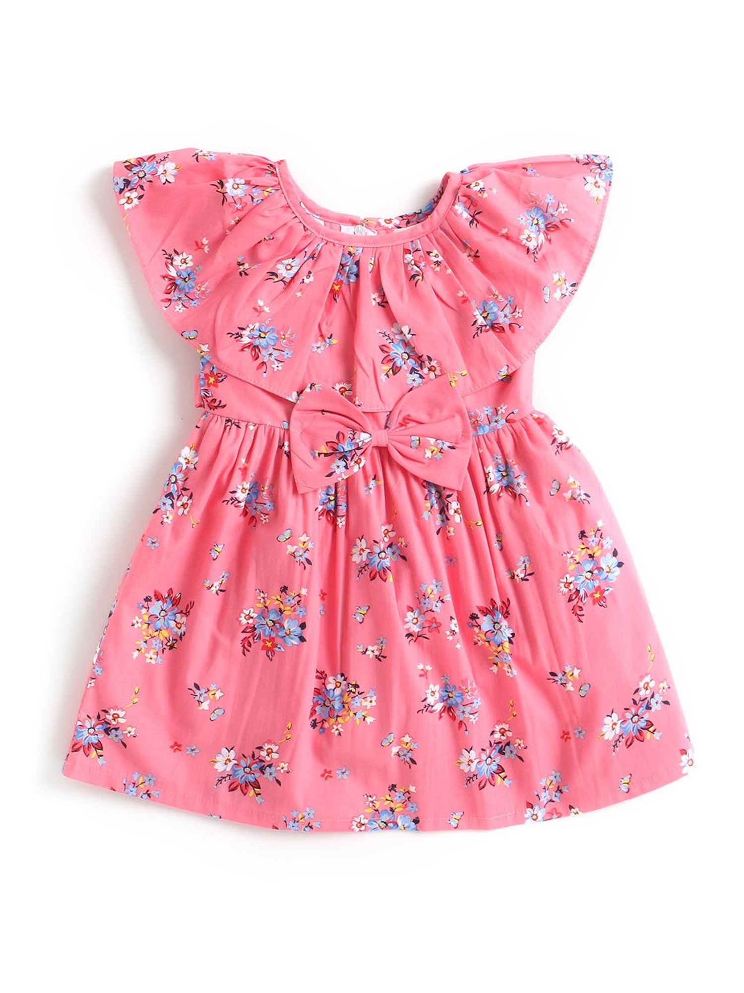 The Magic Wand Kids Pink Floral Print Dress