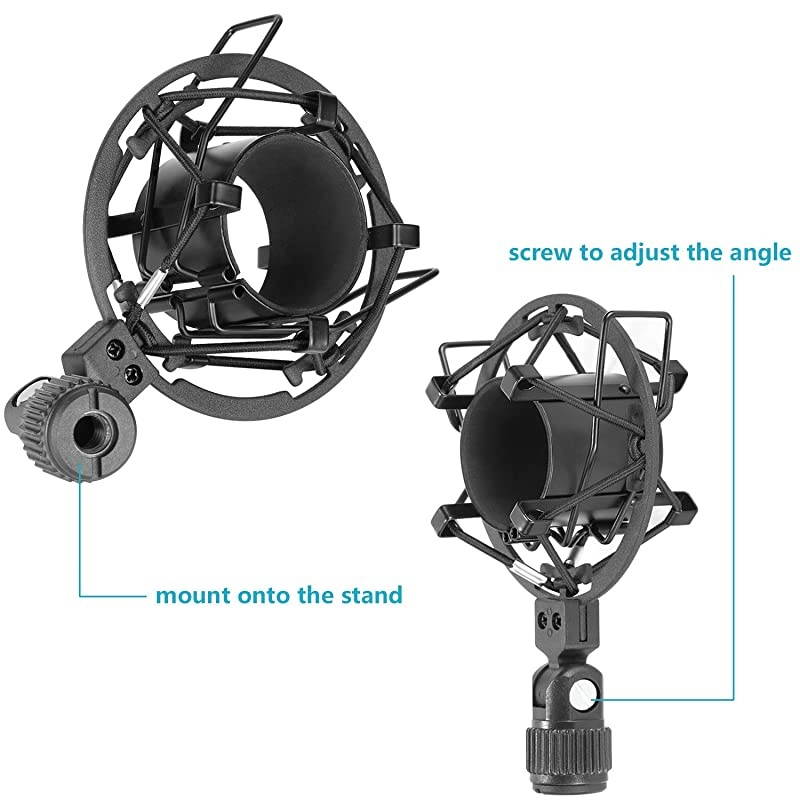 Professional Studio Condenser Microphone and Adjustable Suspension Scissor Arm Stand NW8000
