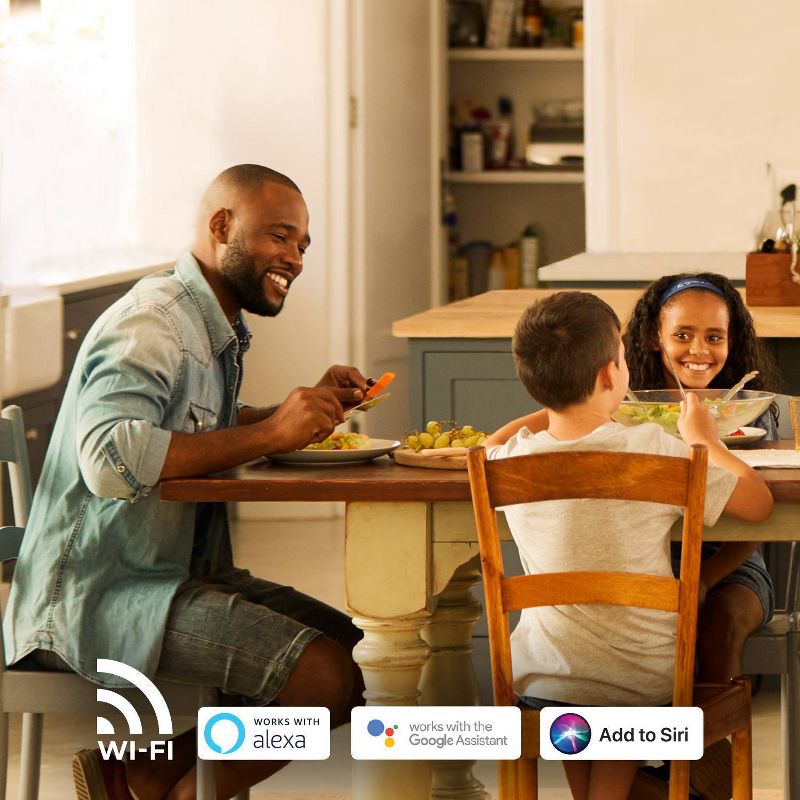 Smart Brushed Nickel 28W 4-Light White LED Wi-Fi Enabled Voice Activated Track Lighting Kit