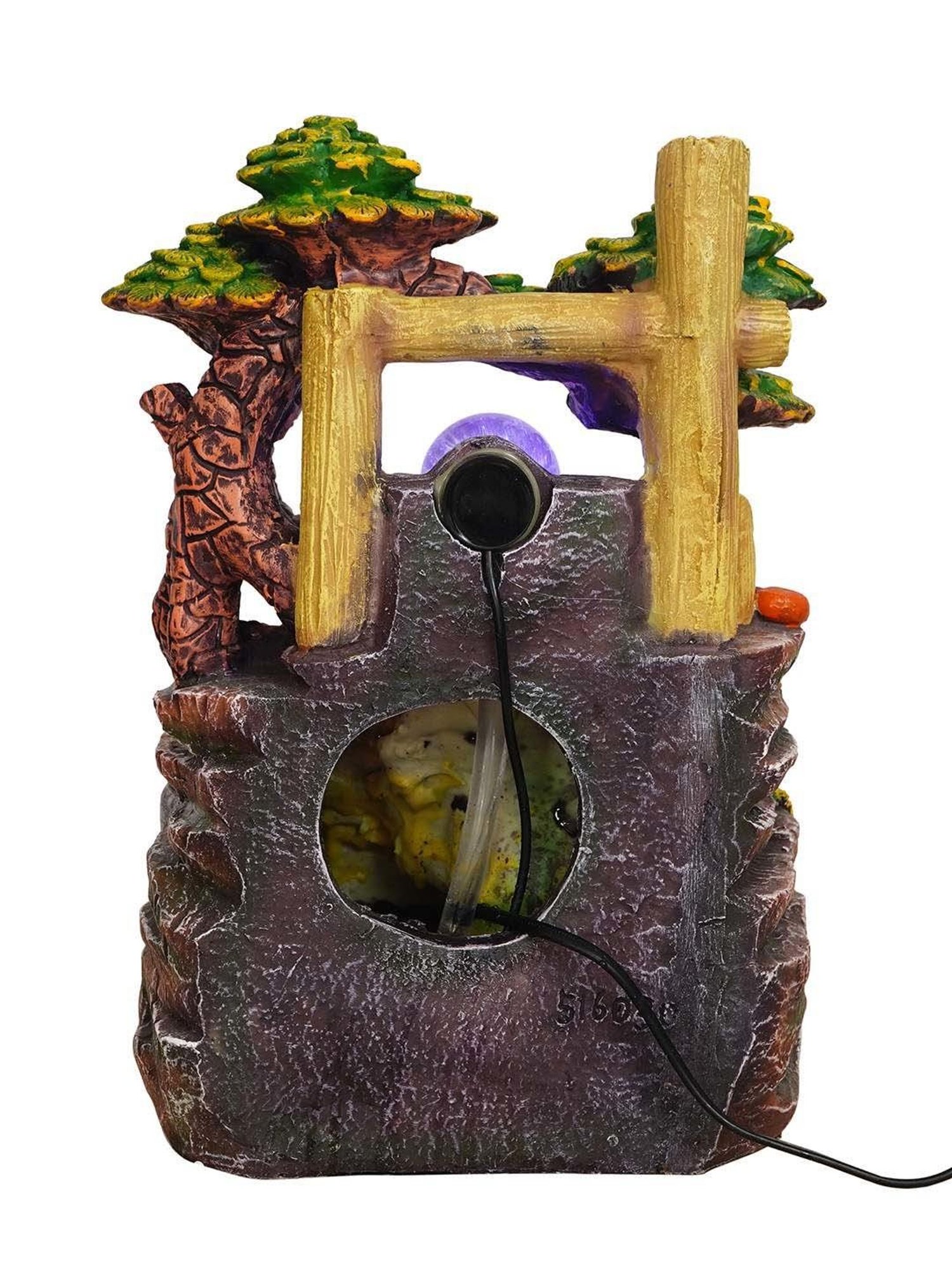 CHRONIKLE Multicolor Polyresin Table Top 3 Steps Waterfall Fountain