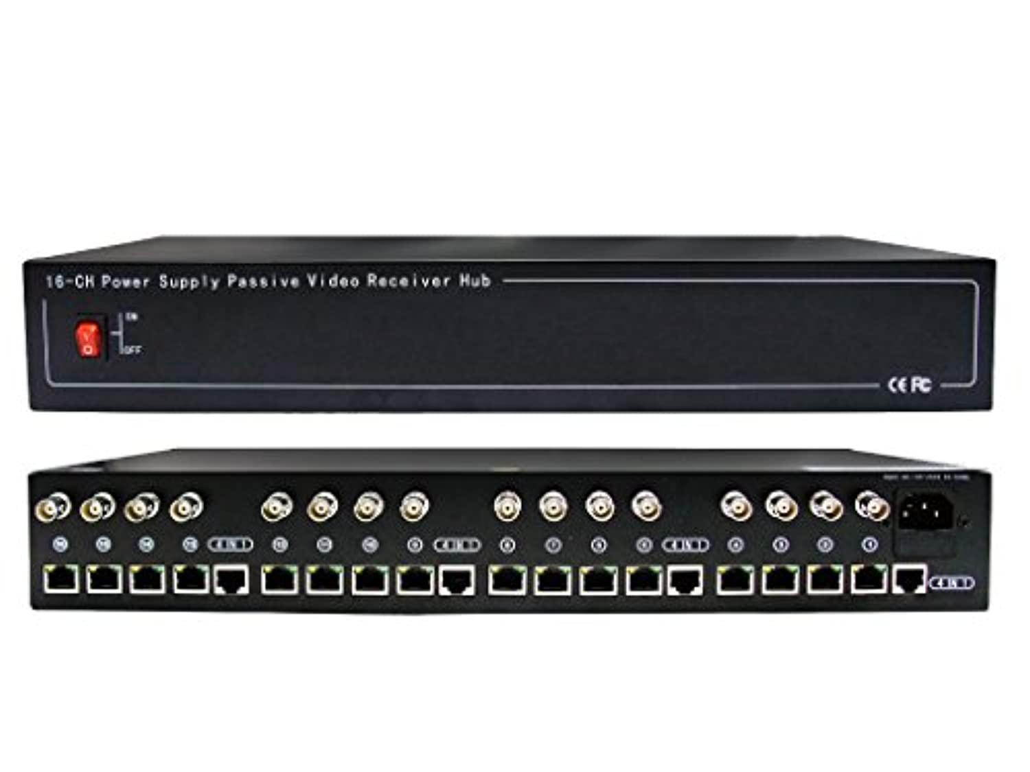 hdview video&power balun 16 channel passive receiver for hd-tvi/cvi/ahd/analog/960h camera surge protection bnc