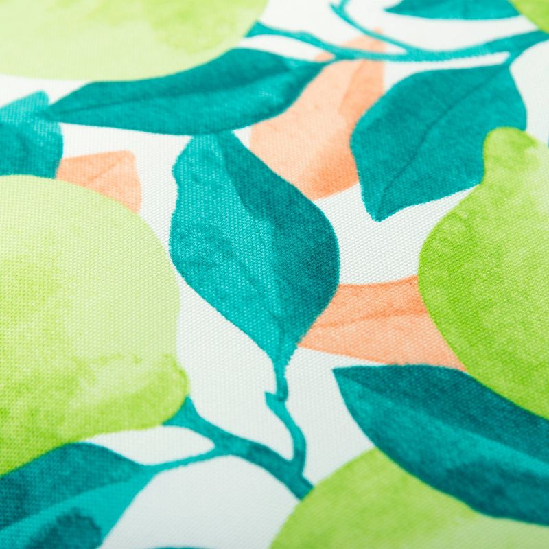 22"x22" Oversize Poly-Filled Lime Indoor/Outdoor Square Throw Pillow Green - Rizzy Home