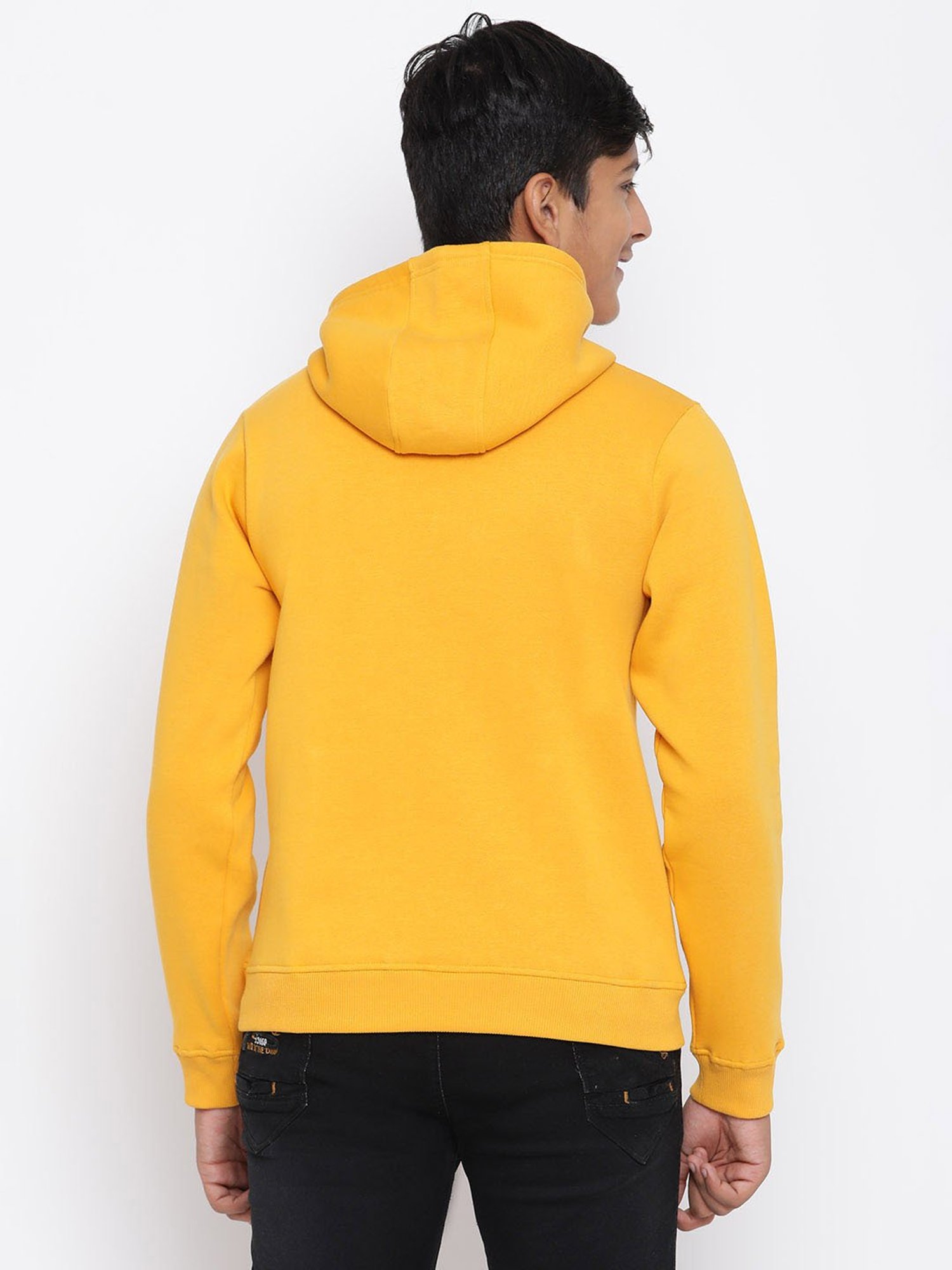 Lil Tomatoes Kids Mustard Printed Full Sleeves Sweatshirt