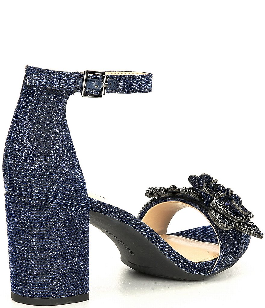 Alex Marie Harlean Ornament Detail Block Heel Dress Sandals