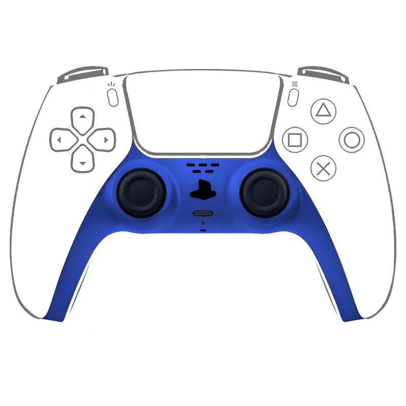 Decorative Strip for PS5 Dualsense Controller, Ackmioxy PS5 Accessories DIY PS5 Controller Replacement Shell Color Replacement Decoration Accessories for PS5 Controller Panel (Red)