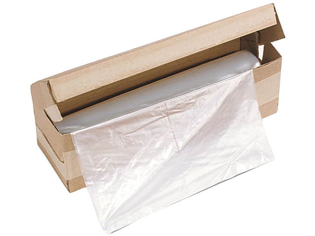 HSM 2117 Shredder Bags, 21" W x 17" D, 58 Gal Capacity, Clear - 1 Roll (100 Bags)