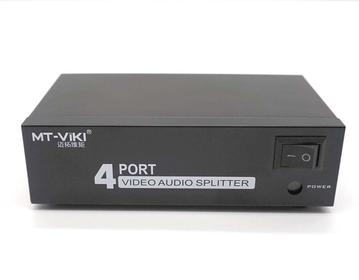 Plugadget 4 Port For AV Video Audio Splitter 1x4 One In Four Out RCA Splitter One For Four For AV Metal Shell