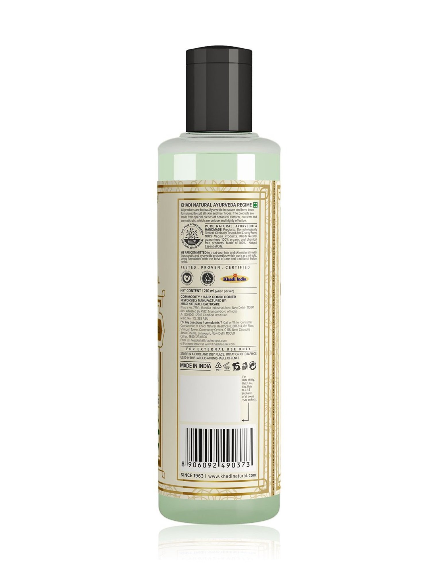 Khadi Natural Green Tea & Aloe Vera Hair Conditioner - 210 ml
