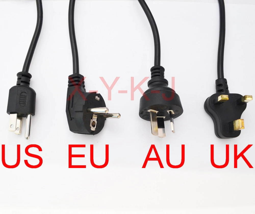 100PCS 12V 6A DC 5.5mm x 2.1mm-2.5mm 72W Led Power Adapter UK,US,EU,AU plug for 5050/3528 SMDLED Light or LCD Monitor