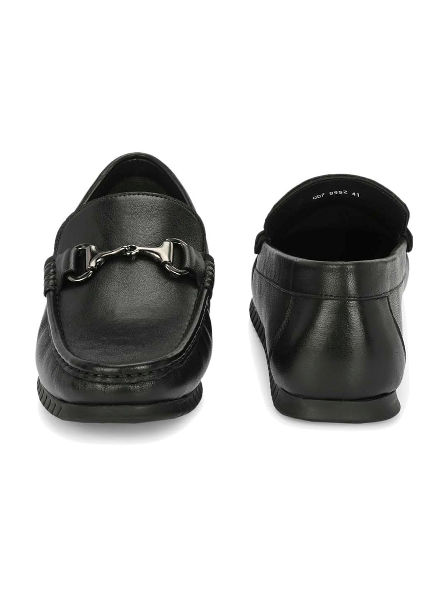 Hitz Men's Black Casual Loafers