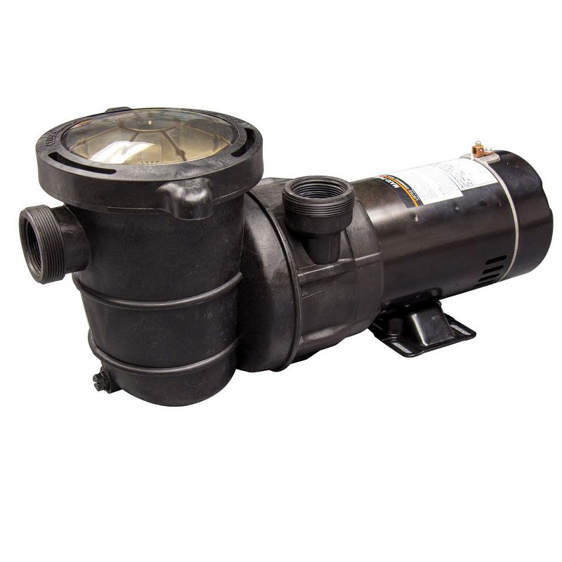 Blue Torrent Maxiforce 1 HP Dual Speed Pump with Manual On Off Switch for In Ground Swimming Pools, 75 GPM, 115V or 230V Plug, 2 Inch Threads