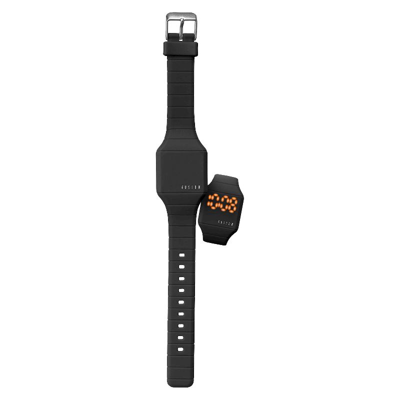 Boys' Fusion Hidden LED Digital Watch - Black