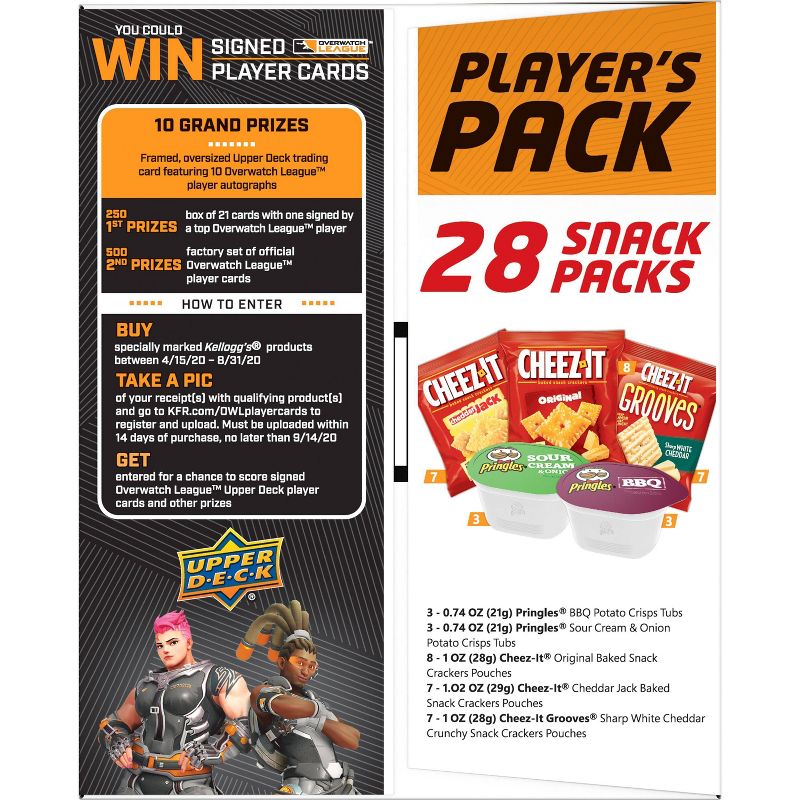 Cheez-It Overwatch Players Pack Potato Crips Chips - 26oz/28ct