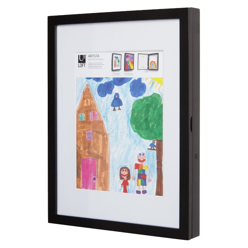 8.5" x 11" Loft by Umbra Kids' Art Display & Storage - Black
