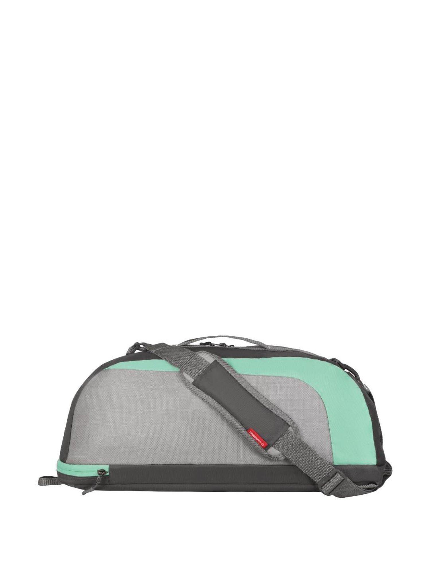 Harissons Jake Gym Grey & Mint Polyester Color Block Duffle Bag