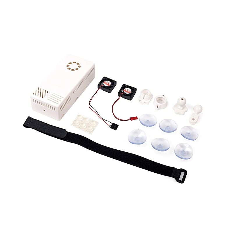 V3 Case Dual Fans for Stratux ADS-B Kit Fits AHRS Module and GPYes (Clear)