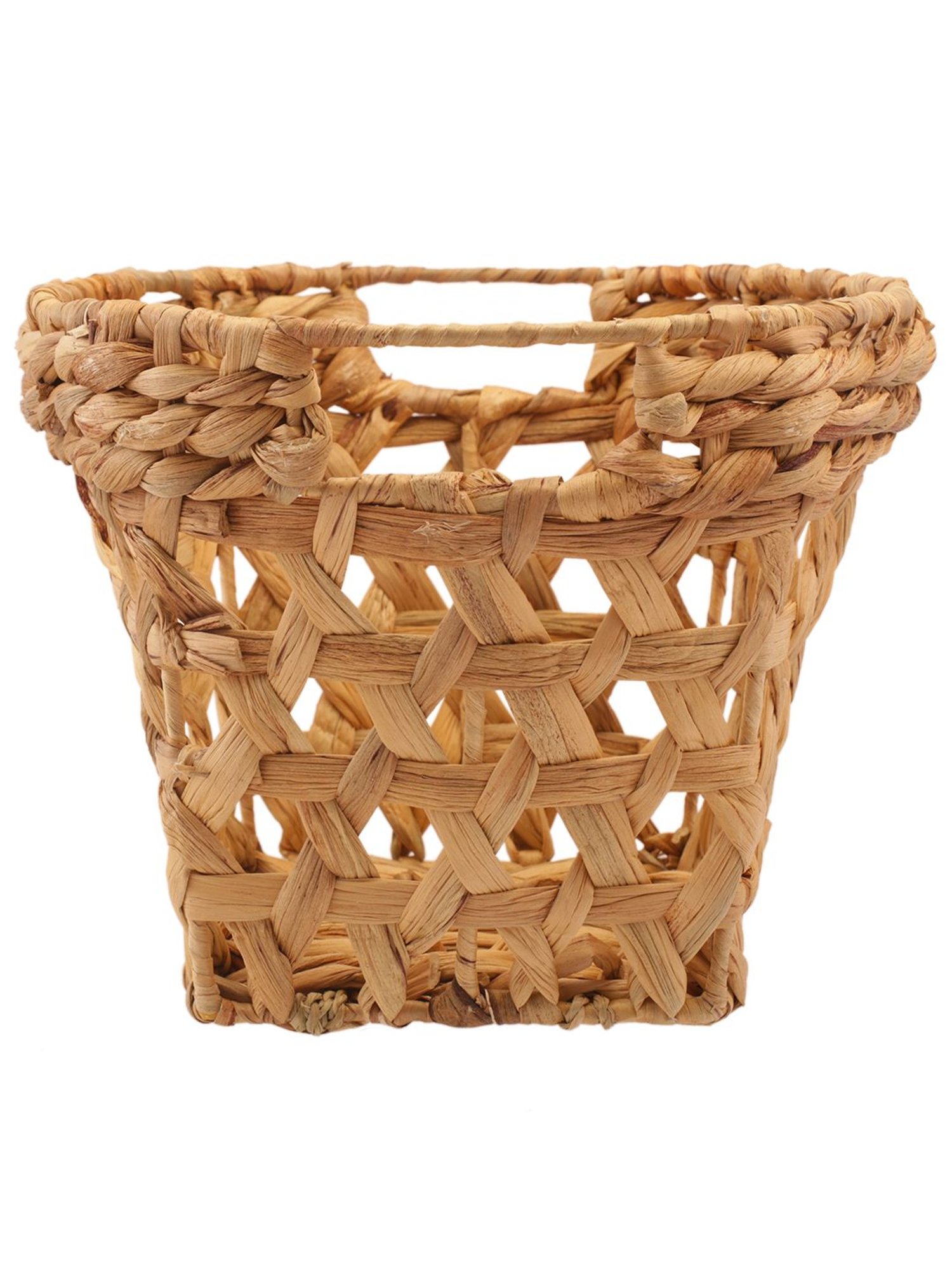 Naturallyours Brown Water Hycinth Small Storage and Gift Basket