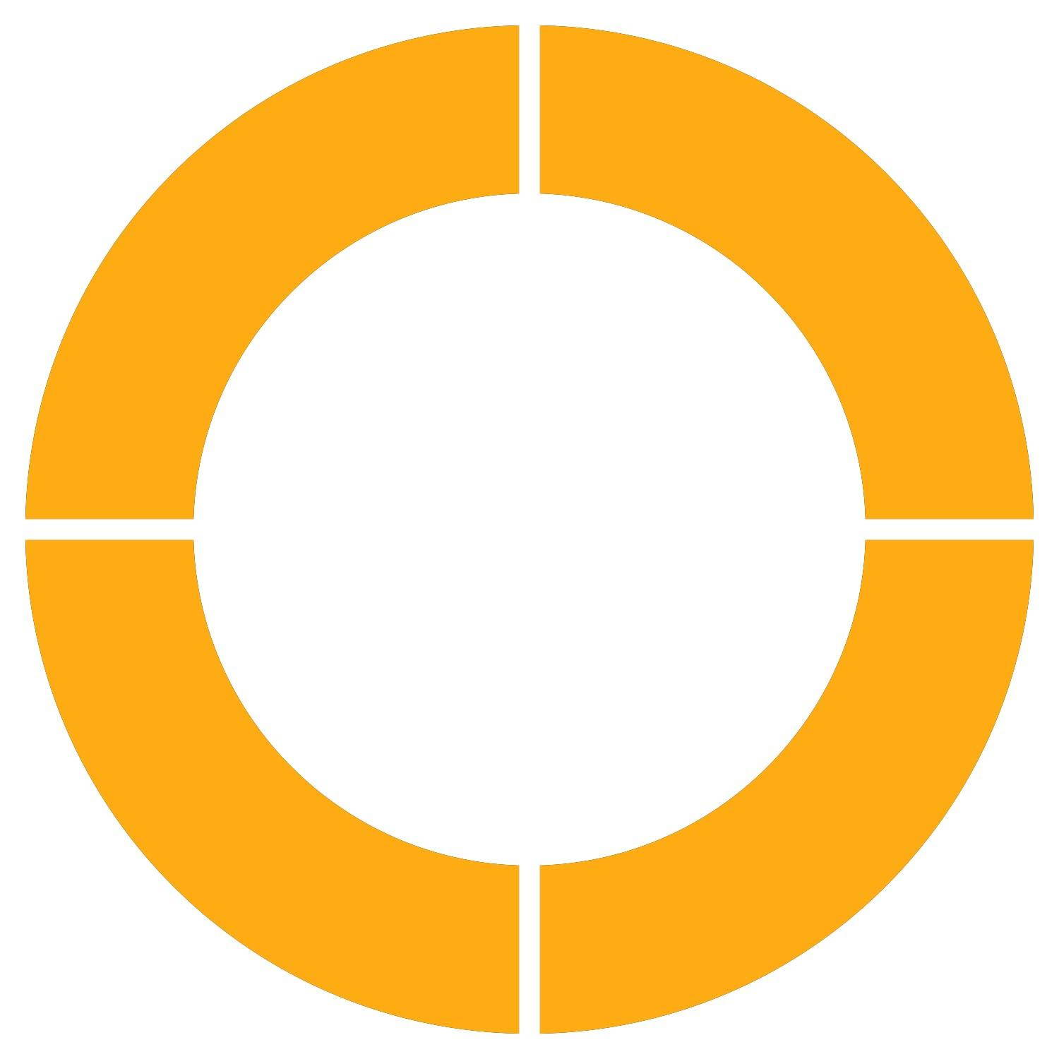 LiteMark Metallic Gold 12 Inch Circle Kits - Makes 3 Circles