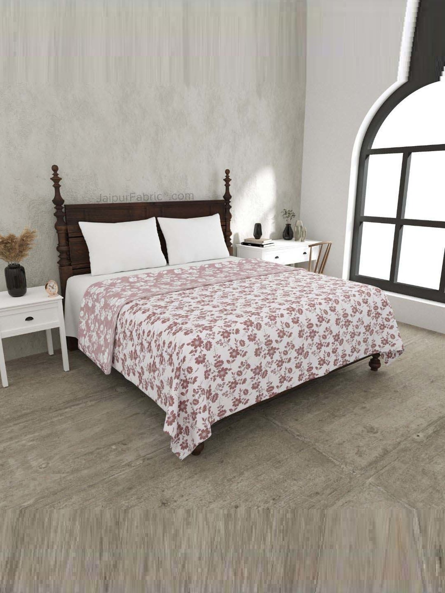 JaipurFabric Rose Mulmul Cotton 150 GSM Reversible Ac Dohar